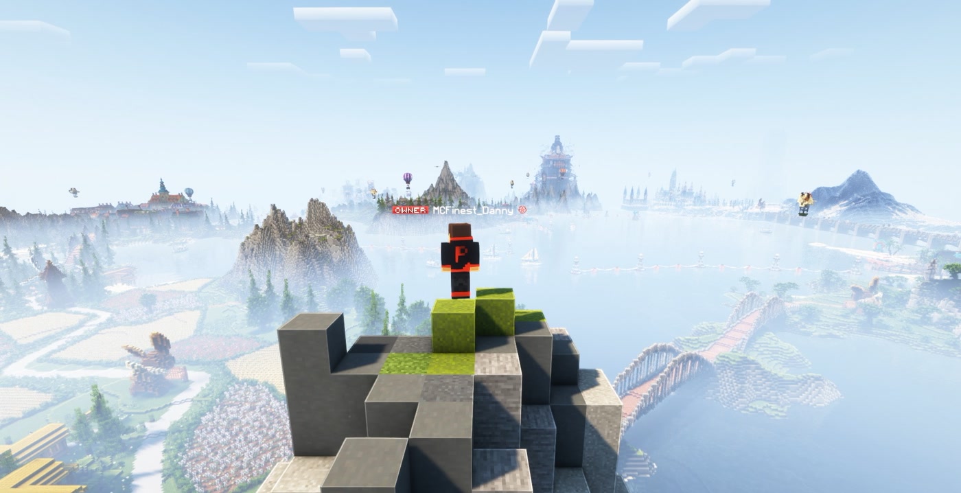 Pokémon World seen from a mountain peak